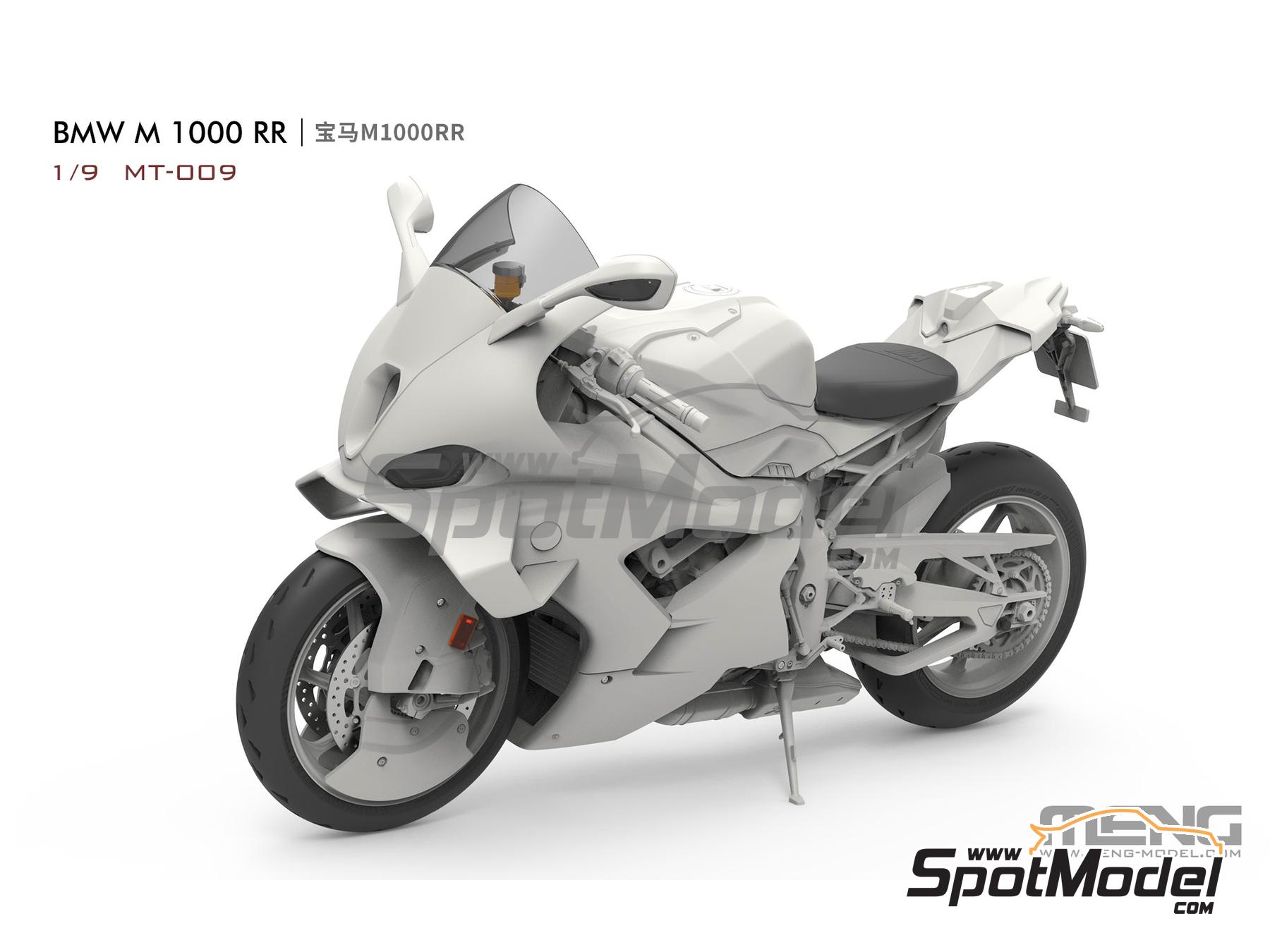 Meng Model MT-009: Motorbike scale model kit 1/9 scale - BMW M